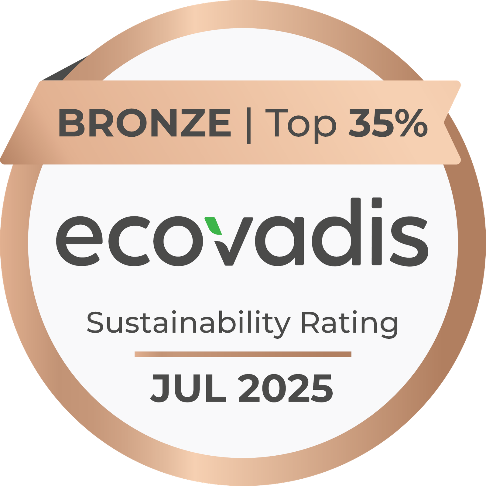 EcoVadis Bronze — Sustainability Rating